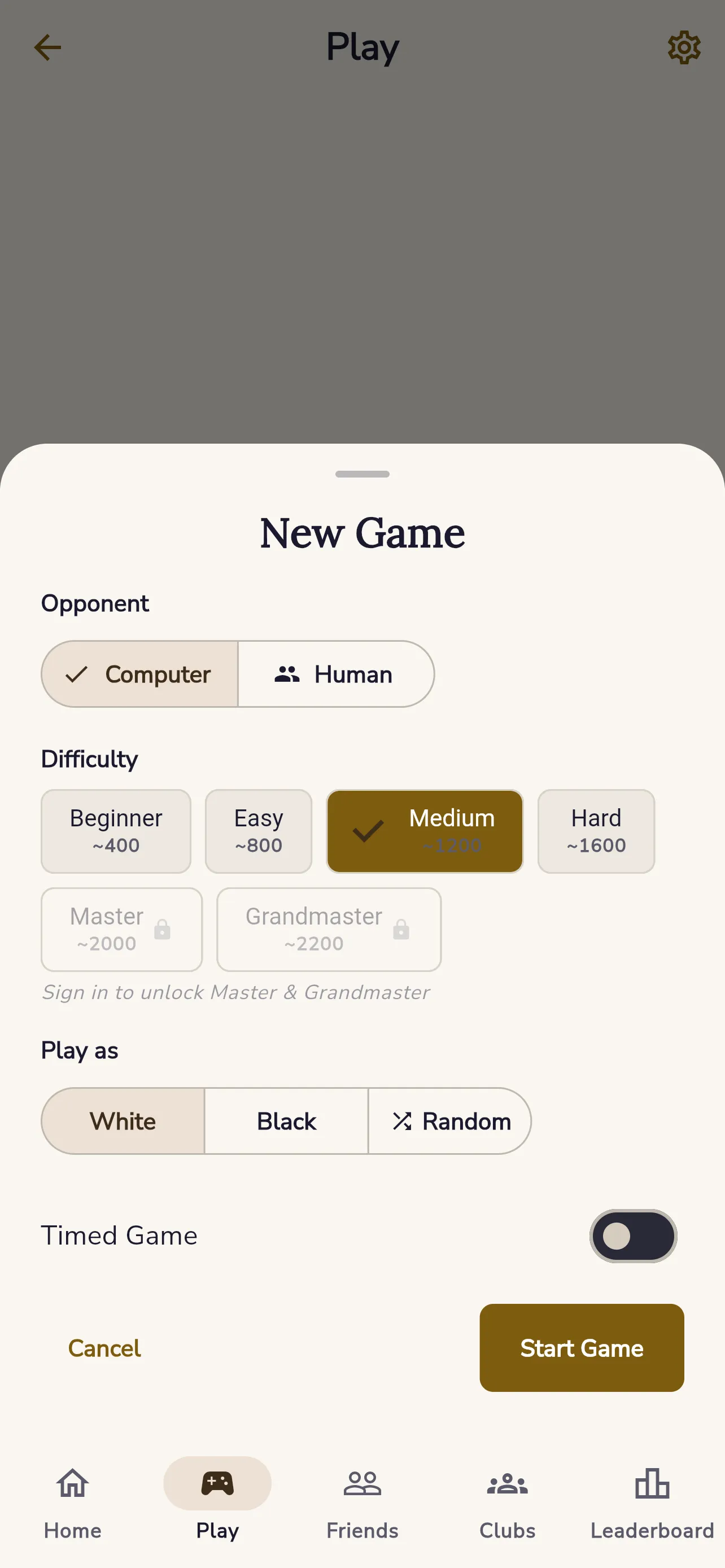 GoDraughts — spelopstelling